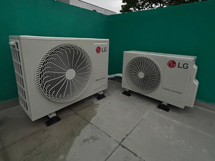 Condensadoras LG Dual Inverter instaladas pela MG Climatização
